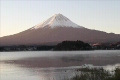 早朝の富士と河口湖