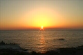 千畳敷の夕陽