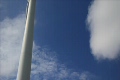 風力発電　プロペラ背面から見た空２