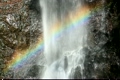 虹の出た秋の箕面大滝