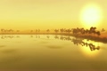 (1091R) Egypt Saudi Arabia Sahara Desert Sand Storm Sunset Dunes Oasis