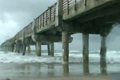 Ocean Pier in Storm