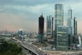 Moscow International Business Center (Moscow-City) at evening