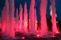 beautiful illuminated pink fountains