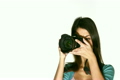 woman with photo camera