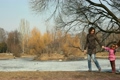 Family in autumn park