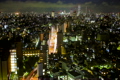 Downtown Tokyo at night
