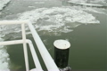 Ice on River 18 dock
