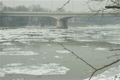 Ice on River 28 bridge