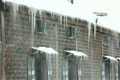 吹雪の小樽倉庫街