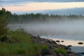 fog on a lake
