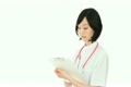 挨拶する女性